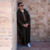 jellaba en laine couleur olive
